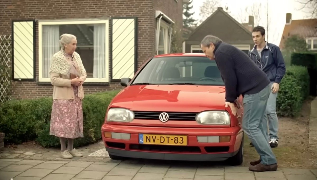 Buying a Volkswagen from an old lady TV commercial